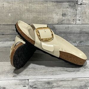 BIRKENSTOCK Madrid Big Buckle Slide Sandal - Ecru - SZ - 6-6.5.US / 37.EU